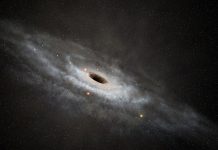 Black hole in outer space