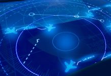 Simulation screen showing various flights for transportation and passengers.