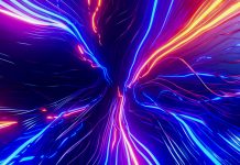 Electrochemical interfaces: Crucial enablers of sustainable energy technologies The intertwining wires flash in different colors, 3D rendering illustration.