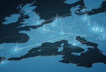 From AI to quantum: How the European defence fund is shaping the future of EU defence technology Europe blue map big data visualization. Futuristic map infographic. Information aesthetics. Visual data complexity. Complex europe data graphic visualization. Abstract data on map graph.