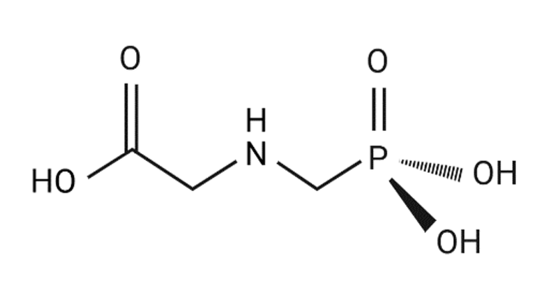 Figure 1: Chemical structure of glyphosate.