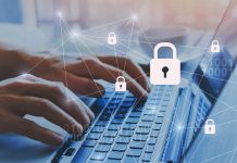 Internet security and data protection concept, blockchain.