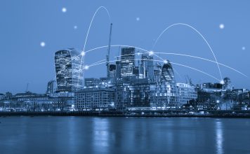 Computer network connection modern city future internet technology