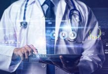 WM5G introduces a health innovation framework to accelerate virtual care Online doctor telemedicine, future technology trend patient consult doctor get prescription and medicine by online internet mobile tablet augmented reality, hospital health care science background