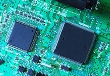 Ultra-thin semiconductor layers enable light switches thousands of times faster than electronics Birds eye view of a computer chip