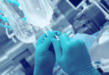 Doctor prepares operating room to the beginning of surgery