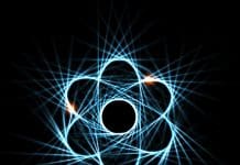 Atomic Particle 3D Illustration