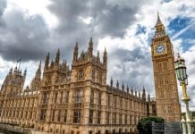 Big Ben And House Of Parliament In Westminster Palace From Westminster Bridge In London, United Kingdom